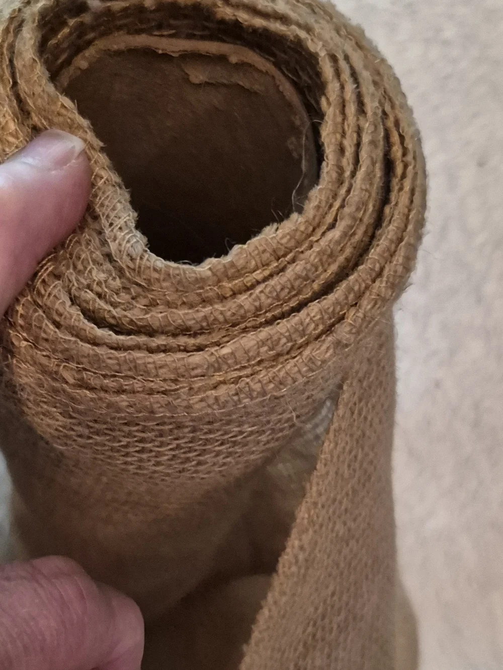 Natural Burlap Roll Home Accent - Brown